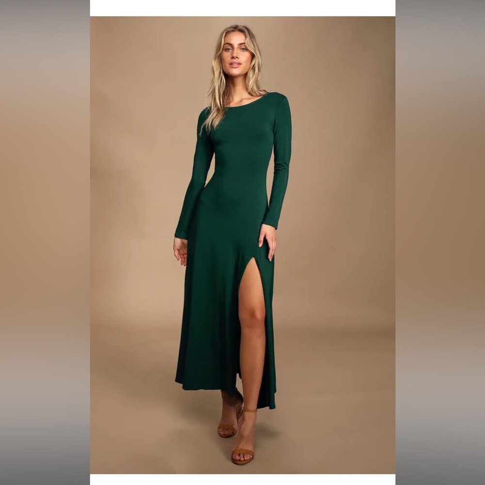 Emerald Long Sleeve Lulus Dress